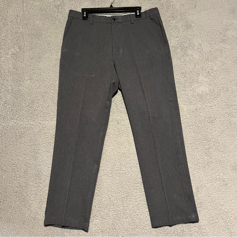 Greg Norman Pants Men 36x30 Adult Casual Gray Chino Golf Athletic Pocket Golfer